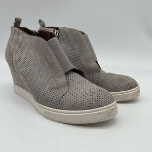 LINEA PAOLA Gray Wedge Sneaker 7.5